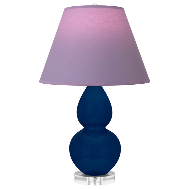 Petite lampe d'appoint à double gourde, Lavande / prune, Cobalt; cobalt