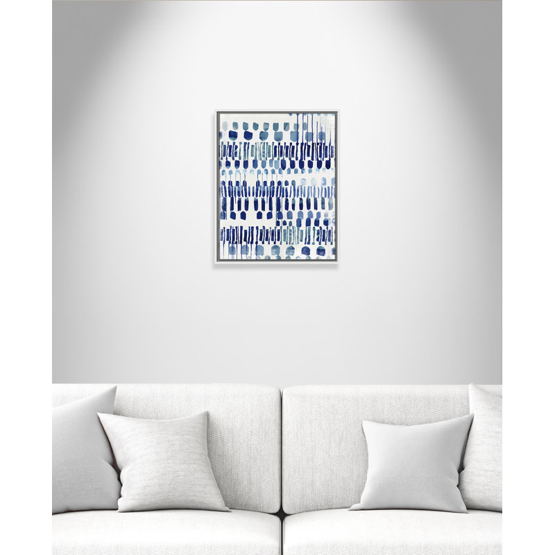 Fynn Continuately I - reproduction d'art, Sans mat, Toile avec cadre blanc, H 21,5 po x l 17,5 po x P 2 po
