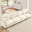Canapé modulaire à quatre places en chenille, tissu lavable, 2 coussins décoratifs, s'adapte aux espaces de vie modulaires beiges avec différentes combinaisons, coussins, coussins de chambre à coucher-1561771173-1561771171