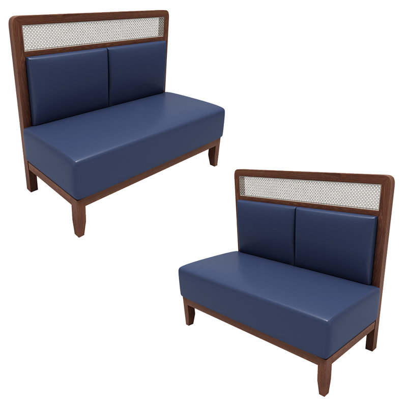 Banc rembourré en similicuir Southeast Asian