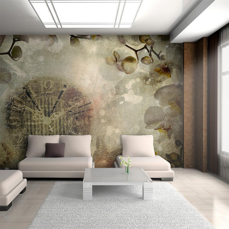 Kabena Non-Pasted Floral Wall Mural, 90" L x 118" W