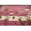 Tapis mauve en laine noué à la main de conception unique 8 pi 10 po x 12 pi 9 po marocain