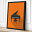 Piano in Silhouette Modern - Wrapped Canvas-176325094-176325112