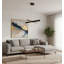 Lustre moderne 4 lumières DEL noires avec diffuseurs en acrylique-29552676