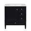 Meuble-lavabo de 30 pouces avec lavabo en céramique, durable et élégant pour les petites salles de bain et les décors modernes-1558904550