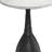 20" Black Marble Round End Table