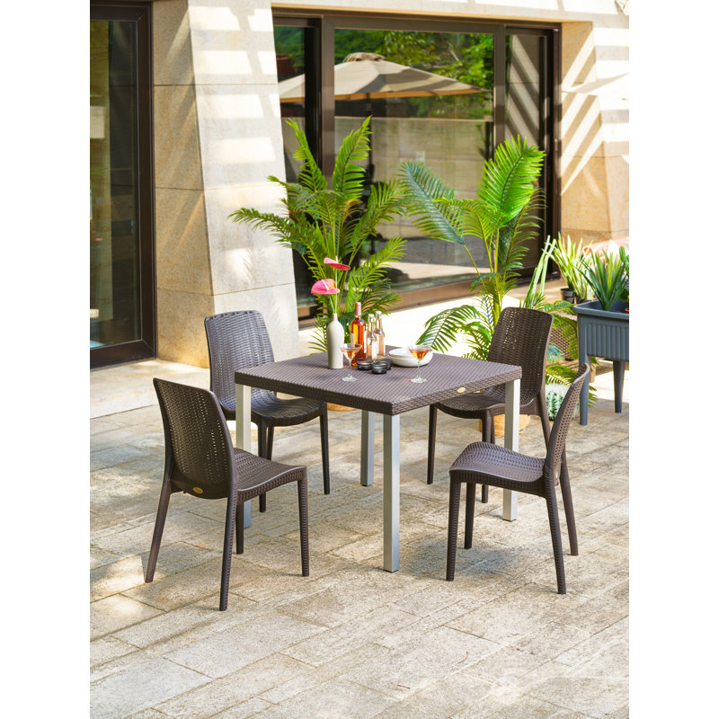 Chaise de salle à manger Rue, Brun