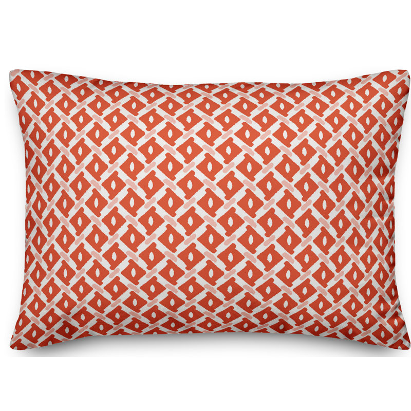 Coussin Whimsical Diamond, rouge