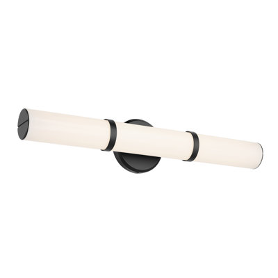 24.25" Bath Bar Medium LED with White Glass
