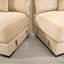 Canapé modulaire surdimensionné en tissu velours côtelé de 92 po avec coussins décoratifs Cloud-116743740