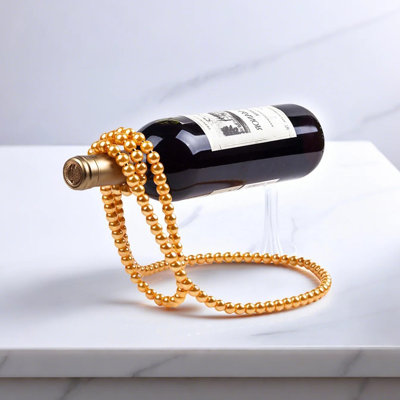 Pearl Necklace Wine Bottle Rack by Ivy Bronx