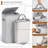  Fabric Laundry Hamper - Collapsible 1-Compartment Laundry Basket with Removable Laundry Bag - Gray-711960583