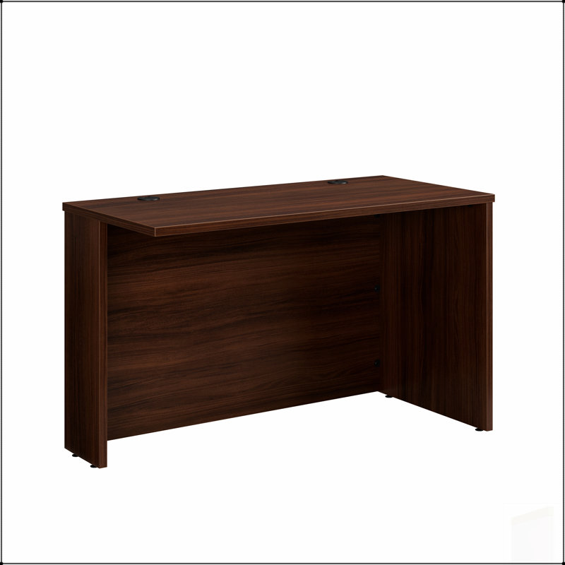 Bureau spacieux en mélamine de 48 po x 24 po avec base réglable et gestion des câbles, idéal pour la maison ou le bureau