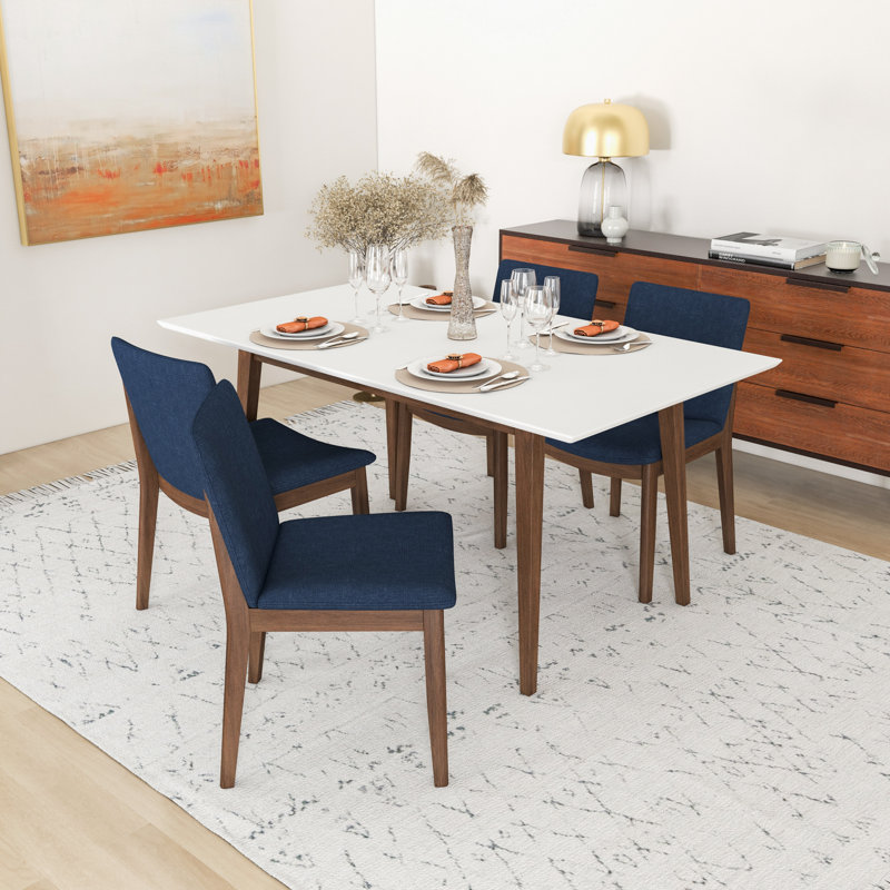 Ensemble repas pour 4 personnes Dipson, Bleu, Blanc
