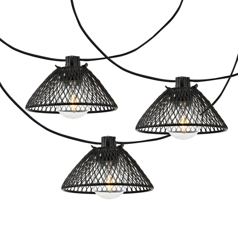Wallis Outdoor 10 - Bulb 120'' Plug-in Shaded String Light