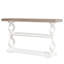 Console French Country, canapé de style campagnard avec 3 tablettes de rangement