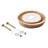 White Cachet Elongated Toilet Seat with Supply Line, Wax Ring, and Hardware Kit - Complete Toilet Bundle