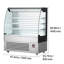 Merchandiser en plein air, 7,5 pi³ Réfrigérateur commercial à 3 niveaux à 3 niveaux, ventilateur de refroidissement Grab and Go, avec éclairage à DEL, rideau de nuit, vertical pour restaurants, magasins, bureaux