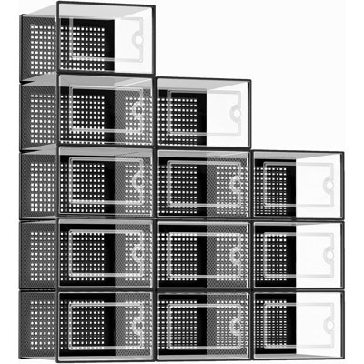 12 Pair Stackable Shoe Storage Box