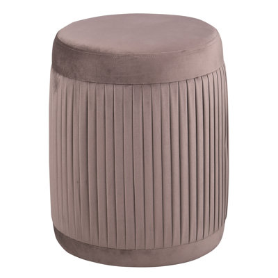 Pescadero Mauve Round Upholstered Ottoman