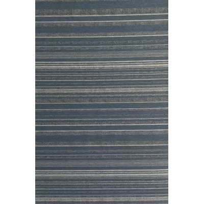 Tapis bleu/beige à tissé à plat vandeventer