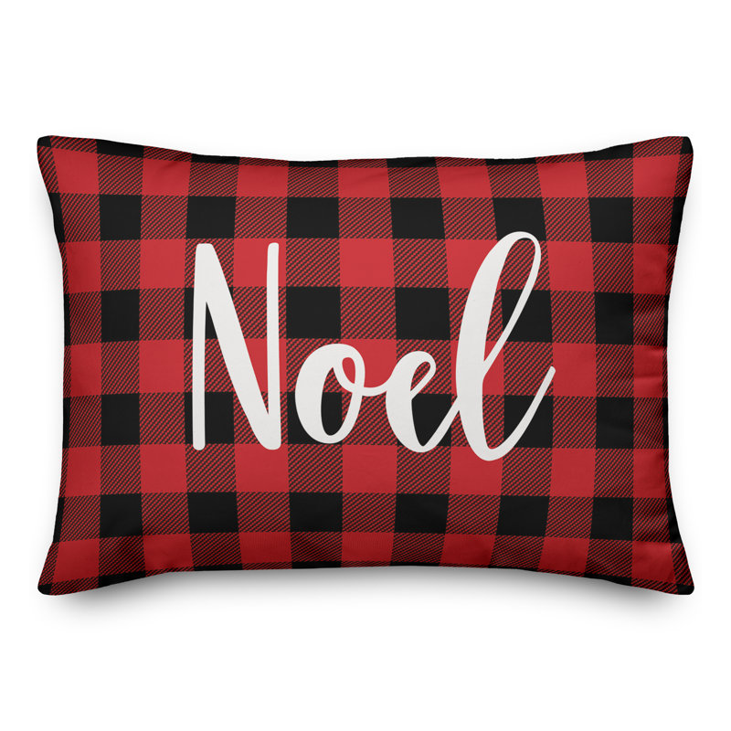  Coussin lombaire à carreaux Noel in Buffalo