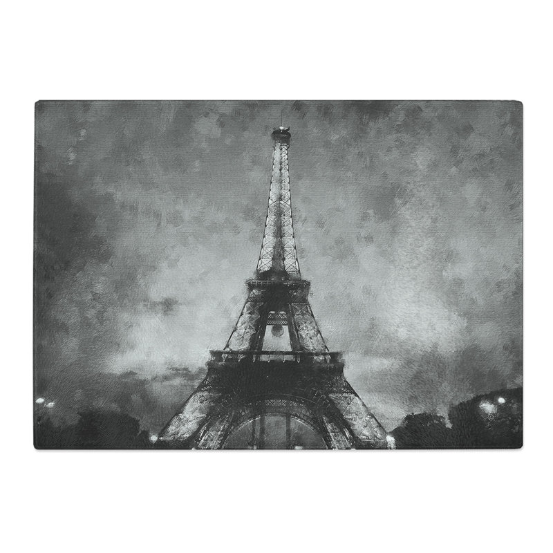 Eiffel Tower Vol.3 Painting Chopping Board, 28.5cm W x 39cm L