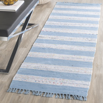 Yokum Hand Woven Cotton Striped Rug