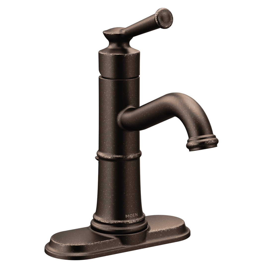Belfield Single Hole Bathroom Faucet with Drain Assembly Moen 