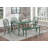 Rubberwood Rectangular Solid Wood Top with Solid Wood Base Dining Table
