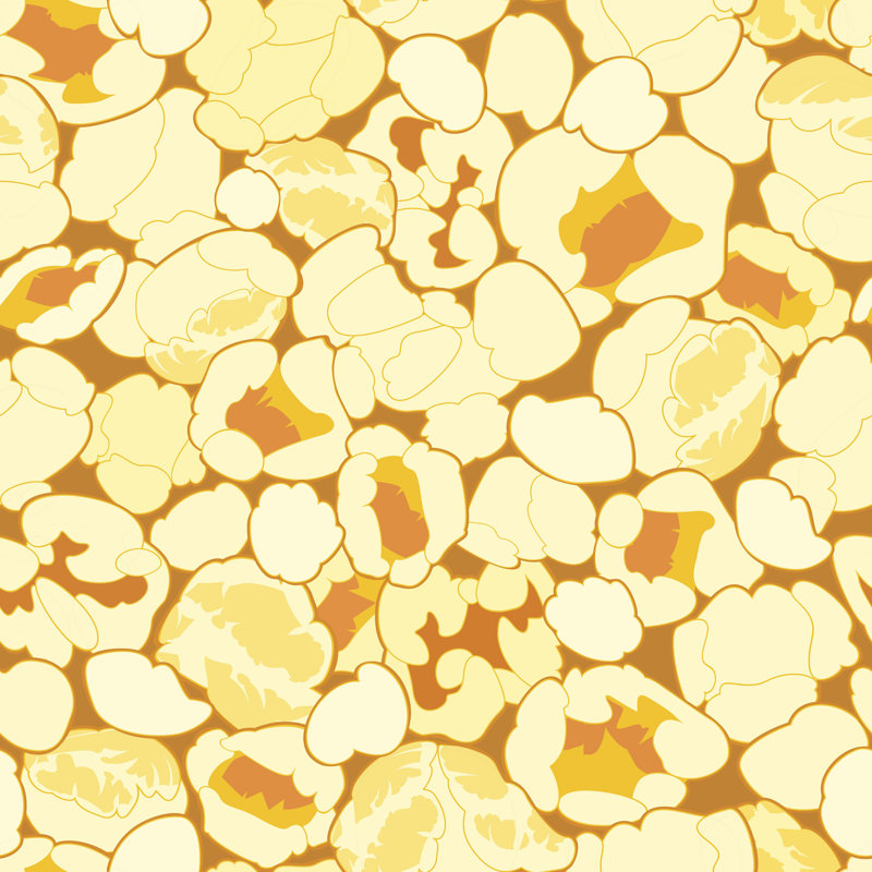 Popcorn par 100Kers, impression sur toile tendue, H 20 po x l 20 po