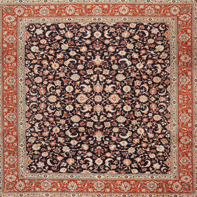 Tapis décoratif orange de style oriental Lex