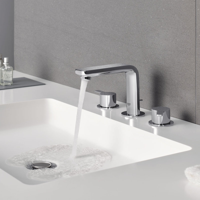 Lineare™ Widespread Bathroom Faucet with Drain Assembly, Hard Graphite