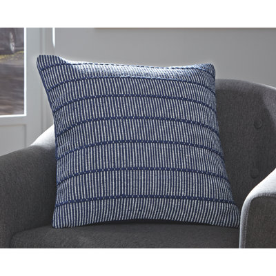 Syrna Striped Cotton Blend Throw Pillow