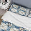 Vintage Cobalt Quadrants Geometric - Ensemble de housse de couette en damas-1732834087