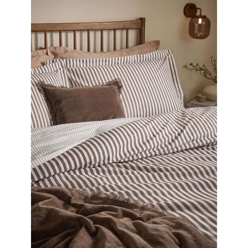 Hebden Stripe 100% Cotton Duvet Cover Set