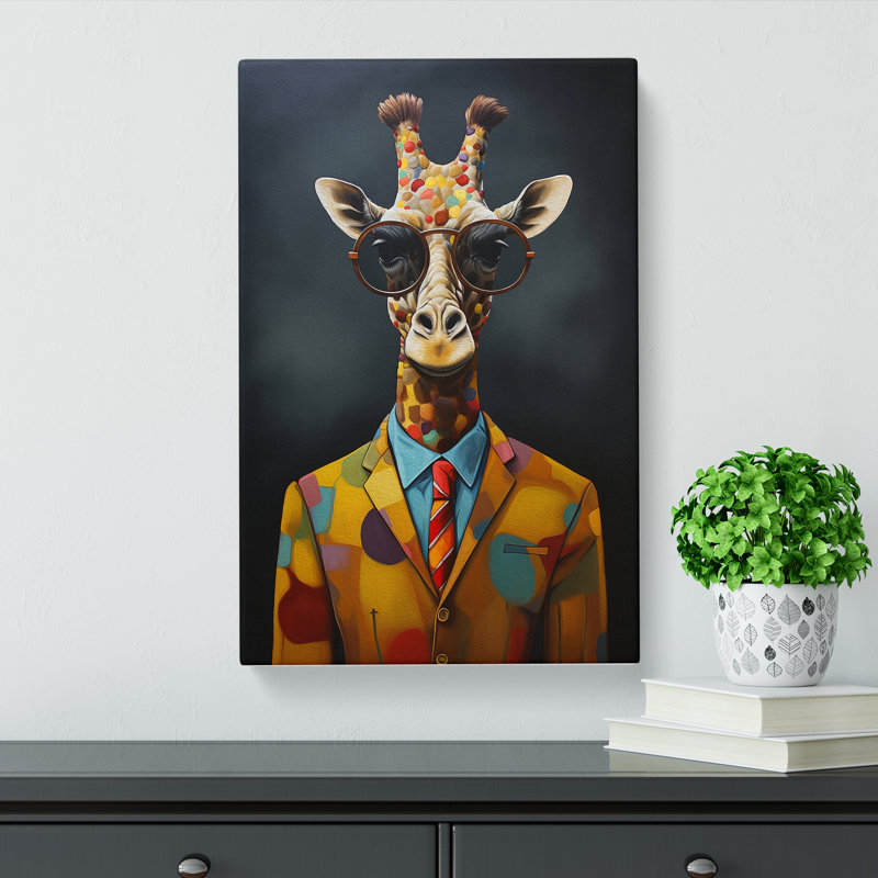 Giraffe Dadaism - No Frame Print, 76cm H x 50cm W x 3cm D