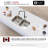 Canda Stylish Olivine Dual-Mount, Stainless Steel Double-Bowl Kitchen Sink-94128989-94128988