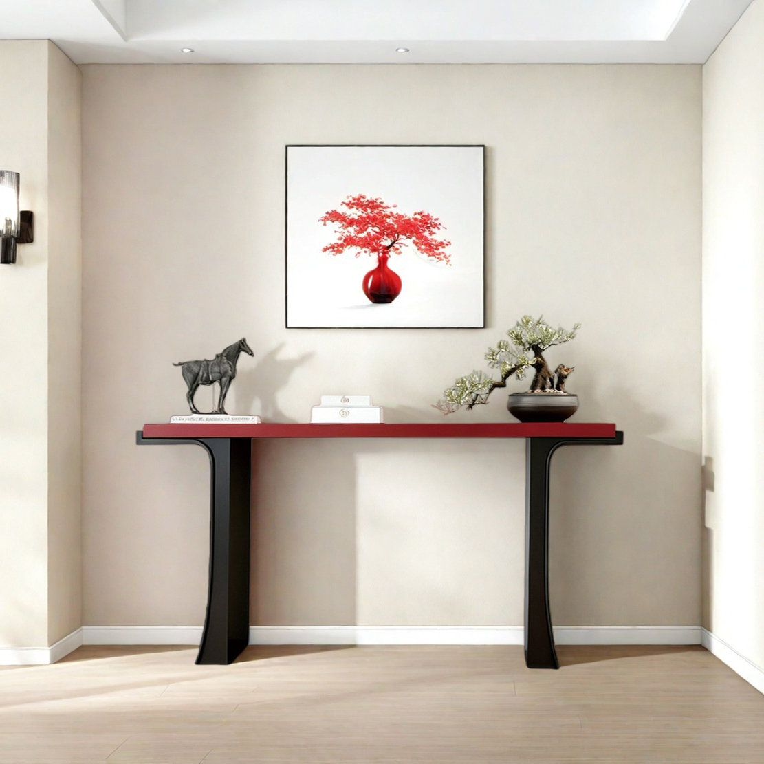Orren Ellis Retro Minimalist Solid Wood Console Table - Wayfair Canada