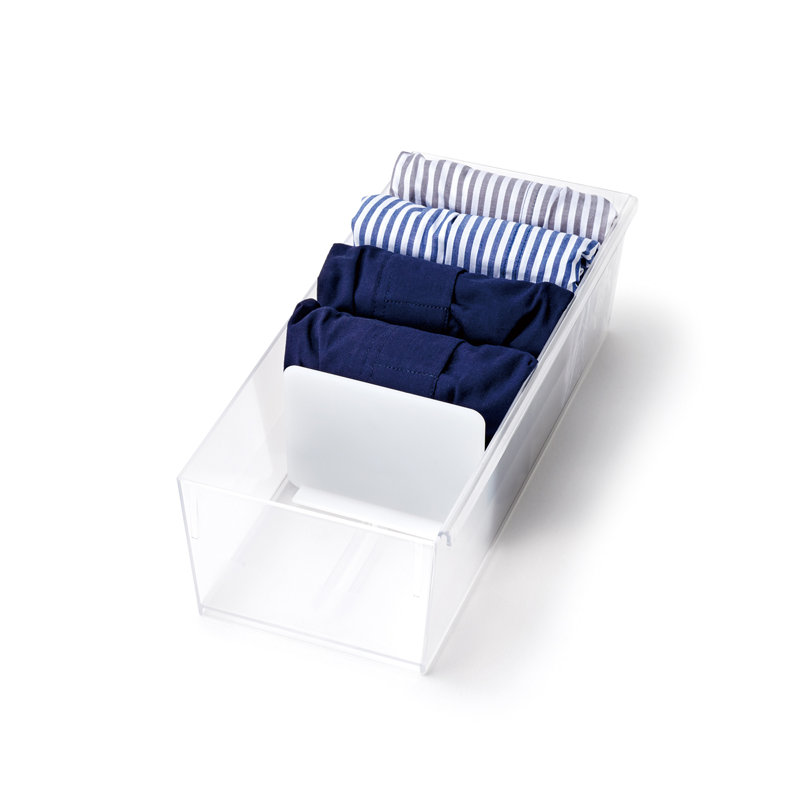 Lingerie Case Set Of 2, 3.74" H x 5.51" W x 12.99" D