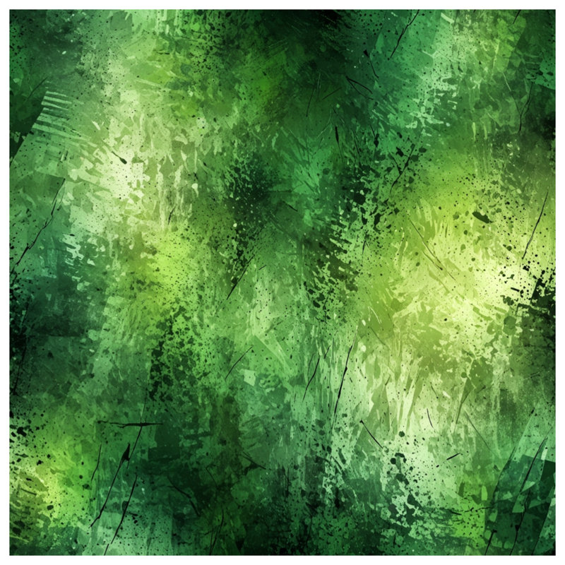 Housses de couette vertes à texture abstraite, Lit simple