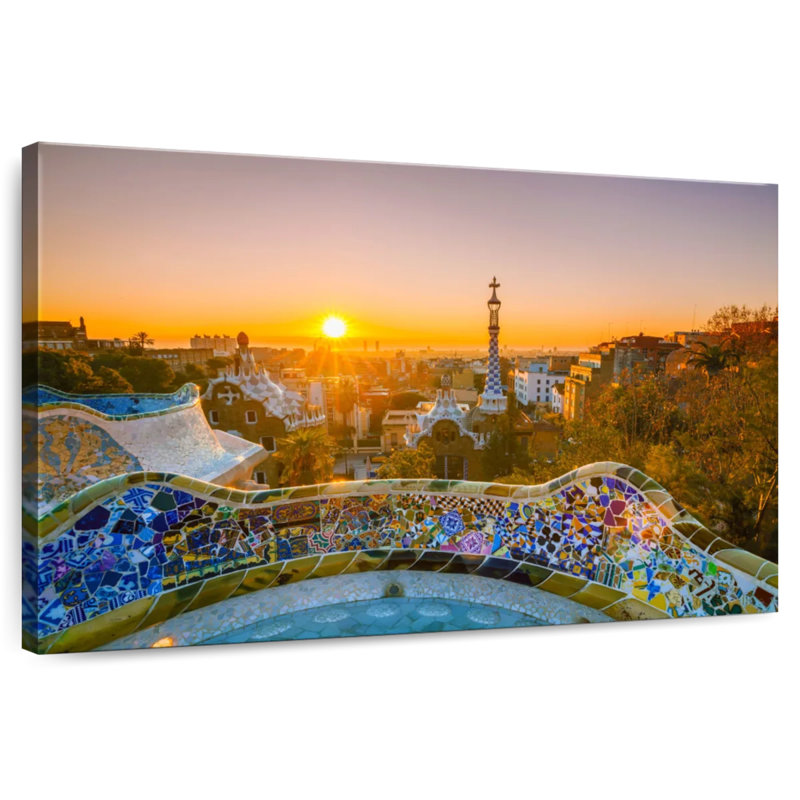 Perspectives de Sireci Park Guell, H 34 po x l 51 po