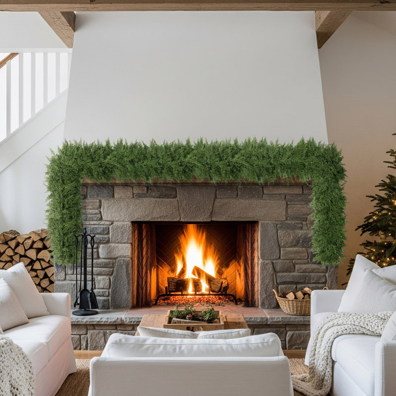 Guirlande Puleo Classic Deluxe 10ft Cedar - Unlit