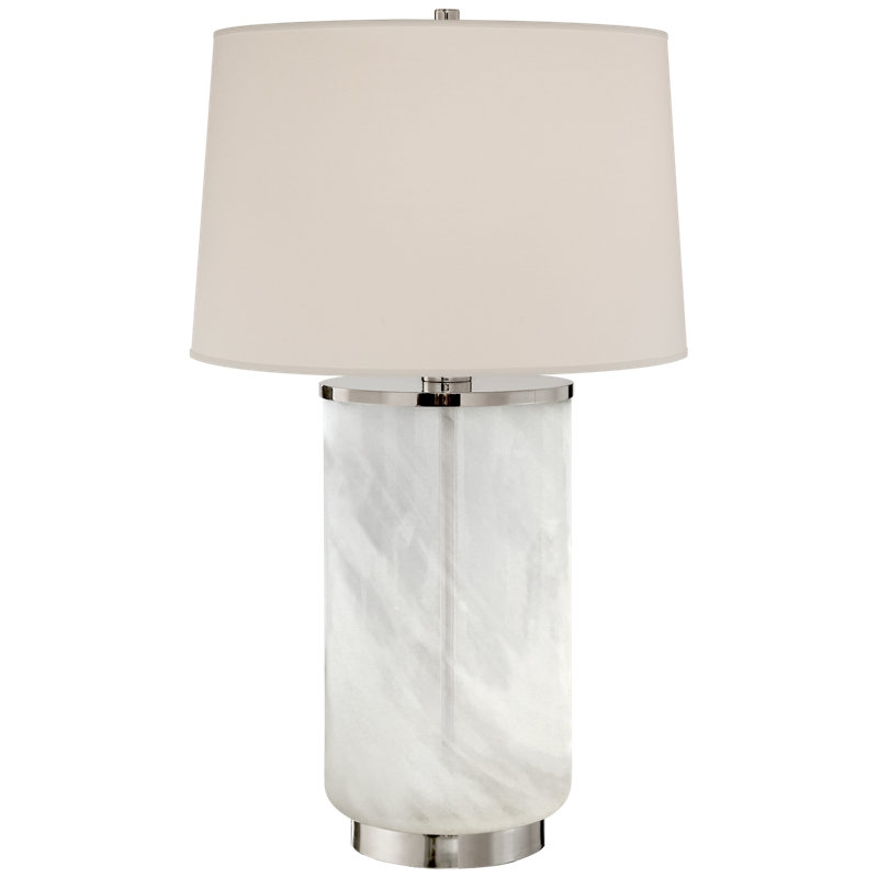 Linden Table Lamp, Polished Nickel