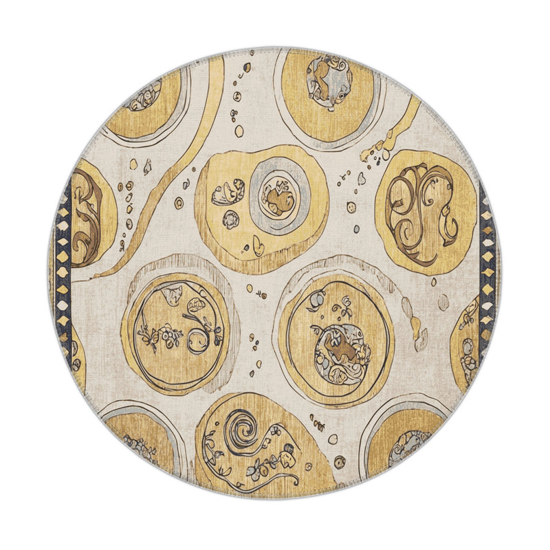 Peppy Pop Indoor And Outdoor Area Rug, Round 5'