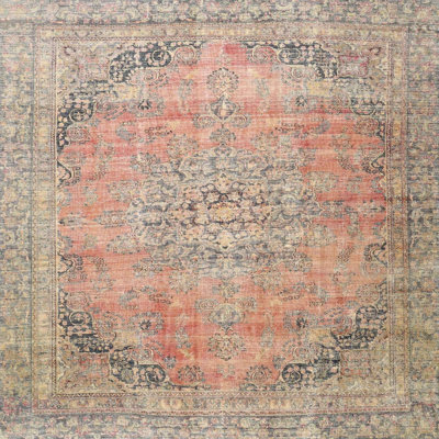 Tapis traditionnel rouge / vert