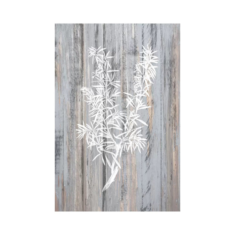 Botanical Wood IV 1 Piece Wall Art on Canvas, 30.48cm H x 20.32cm W x 1.91cm D, Wrapped Canvas