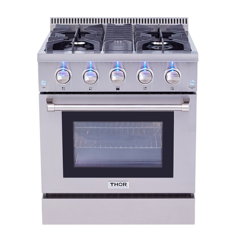 Thor Kitchen 30 Freestanding Professional Gas Range in Stainless