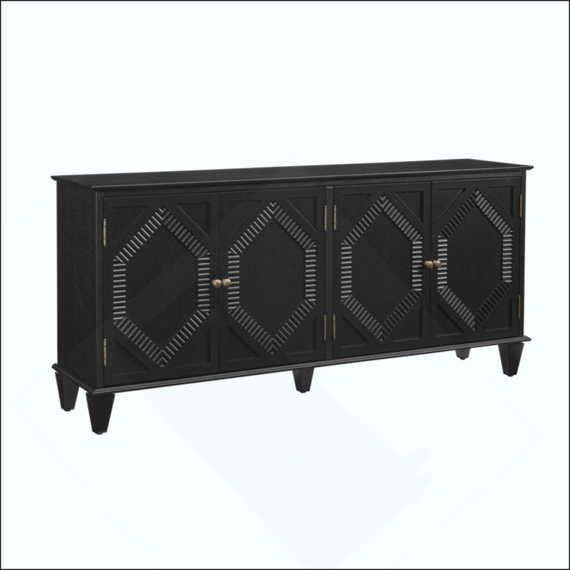 Buffet Mid Mid Century, Noir