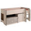 Lit mezzanine simple Laureole avec bureau intégré par Harriet Bee